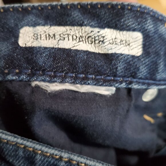 Seven7 Jeans Womens Size 14 Blue Slim Straight Stretch Denim Classic - Picture 3 of 11